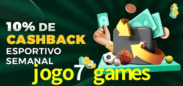 10% de bônus de cashback na jogo7 games